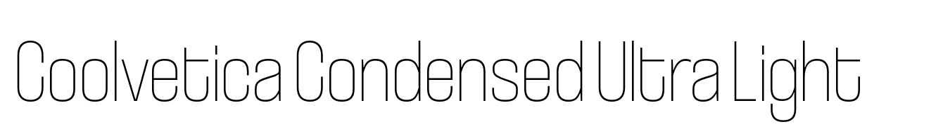 Coolvetica Condensed Ultra Light